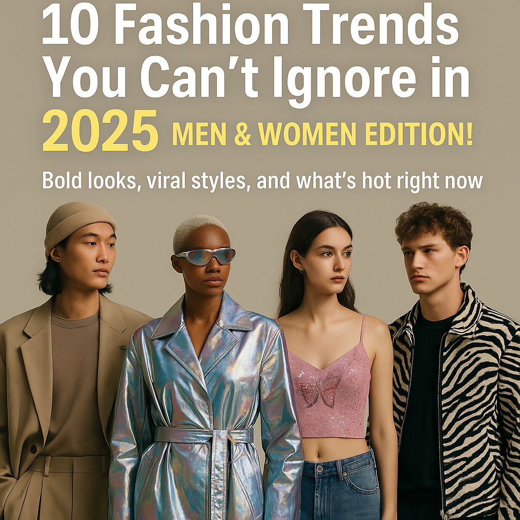10 Fashion Trends You Can’t Ignore in 2025 Men & Women Edition!