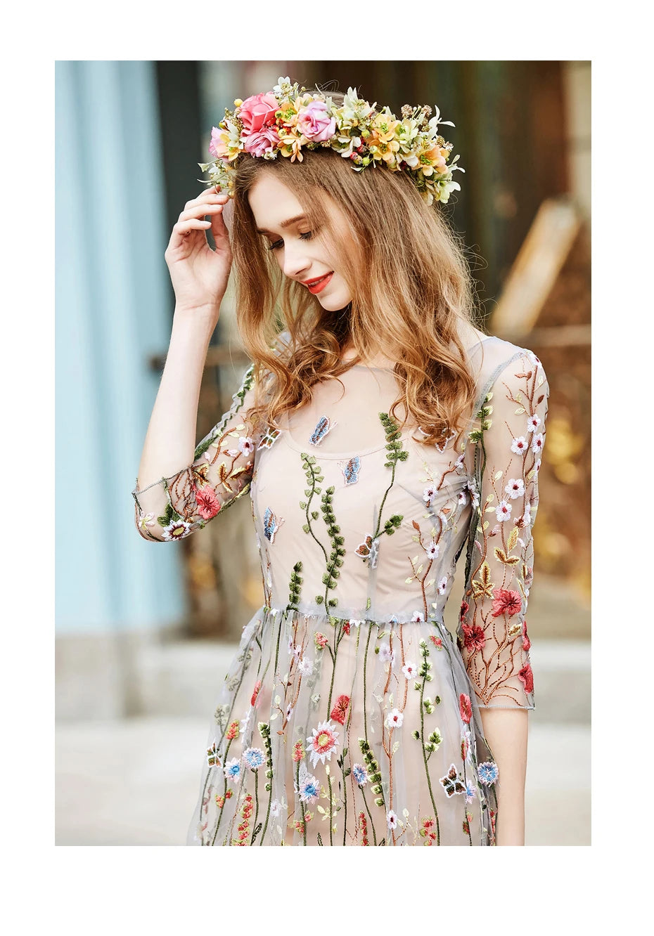 Embroidery Boho Party Dress