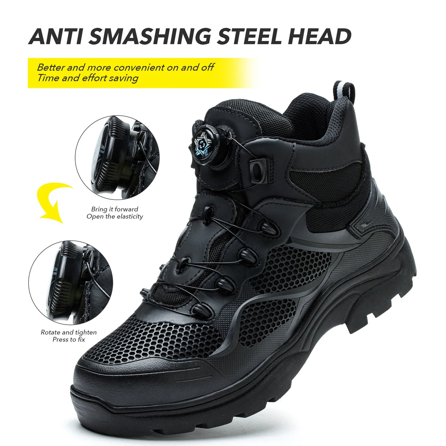 Anti-smash Steel Toe Shoes