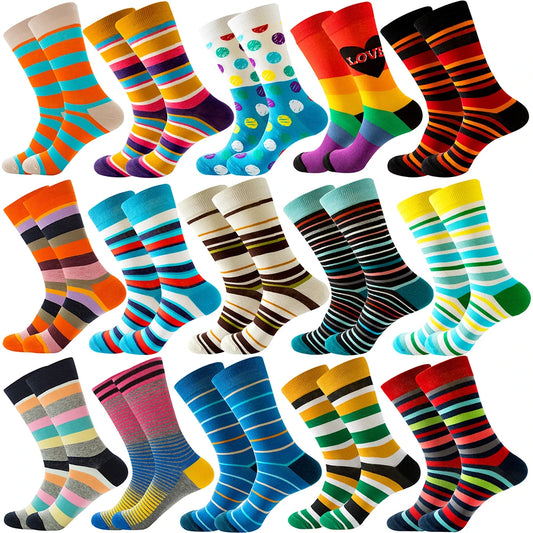 Colorful Striped Cotton Socks