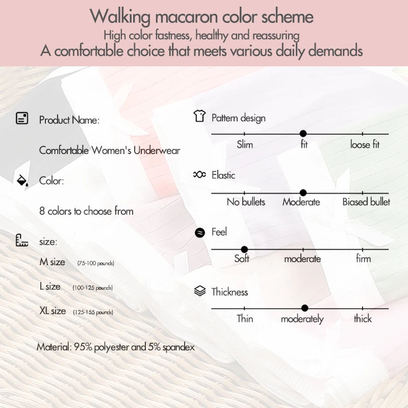 Sweet Bow Briefs 3-Pack