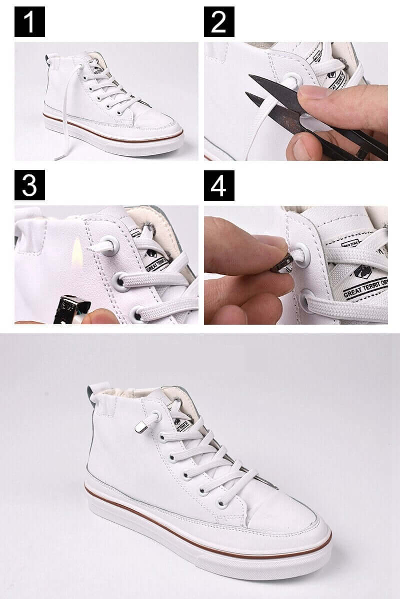 1 Pair No Tie Shoe laces Apparel & Accessories > Shoes Fashion NetClub
