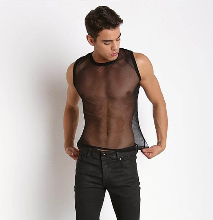Hollow-out Mesh Tank-Top Vest - Fashion NetClub Blog