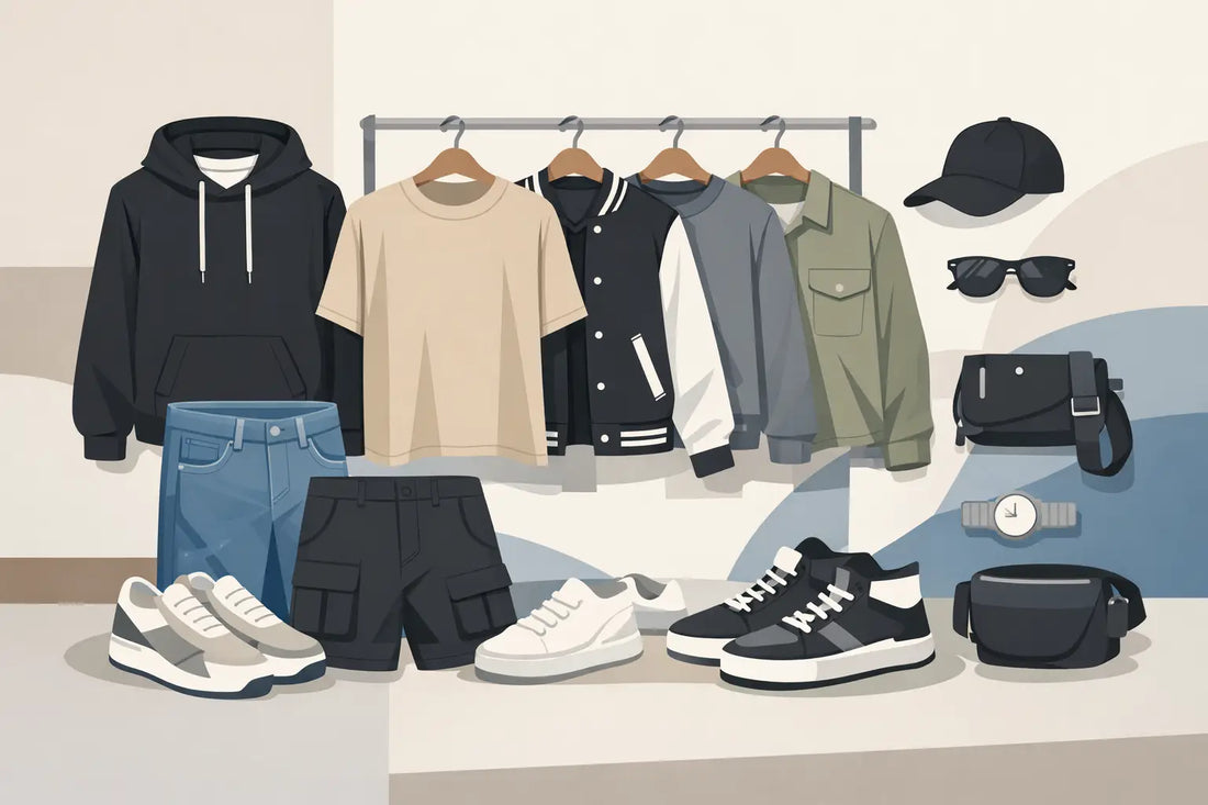 Streetwear Capsule Wardrobe Example in 12 Pieces