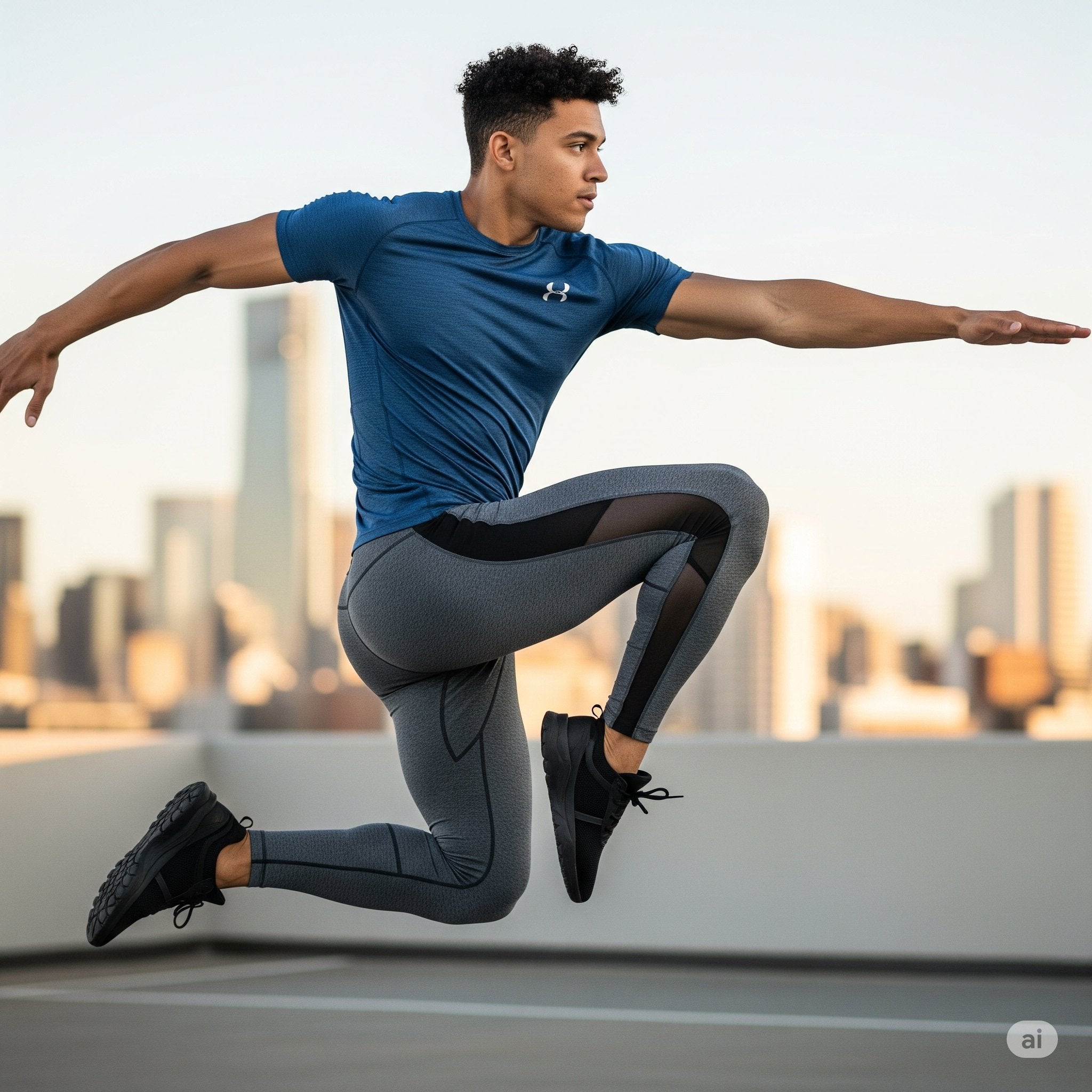 Shirtless man wearing shorts looking at the landscape - Fashion NetClub