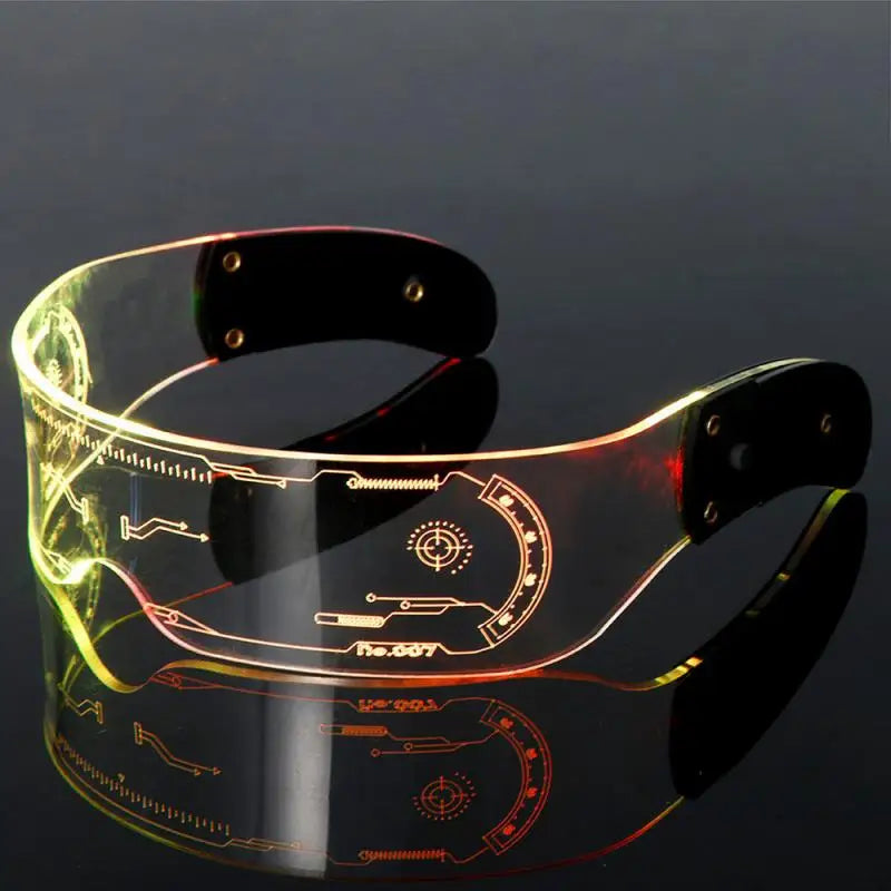 LED Luminous Glasses-Electronic Visor Eyeglasses Fashion NetClub