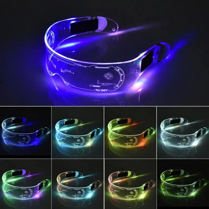 LED Luminous Glasses-Electronic Visor Eyeglasses Fashion NetClub