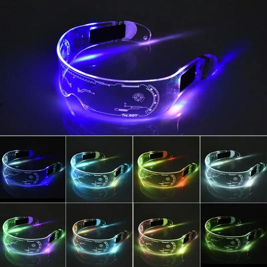 LED Luminous Glasses-Electronic Visor Eyeglasses Fashion NetClub