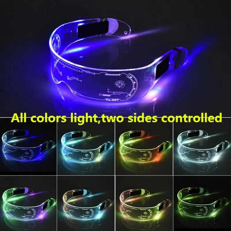 LED Luminous Glasses-Electronic Visor Eyeglasses Fashion NetClub