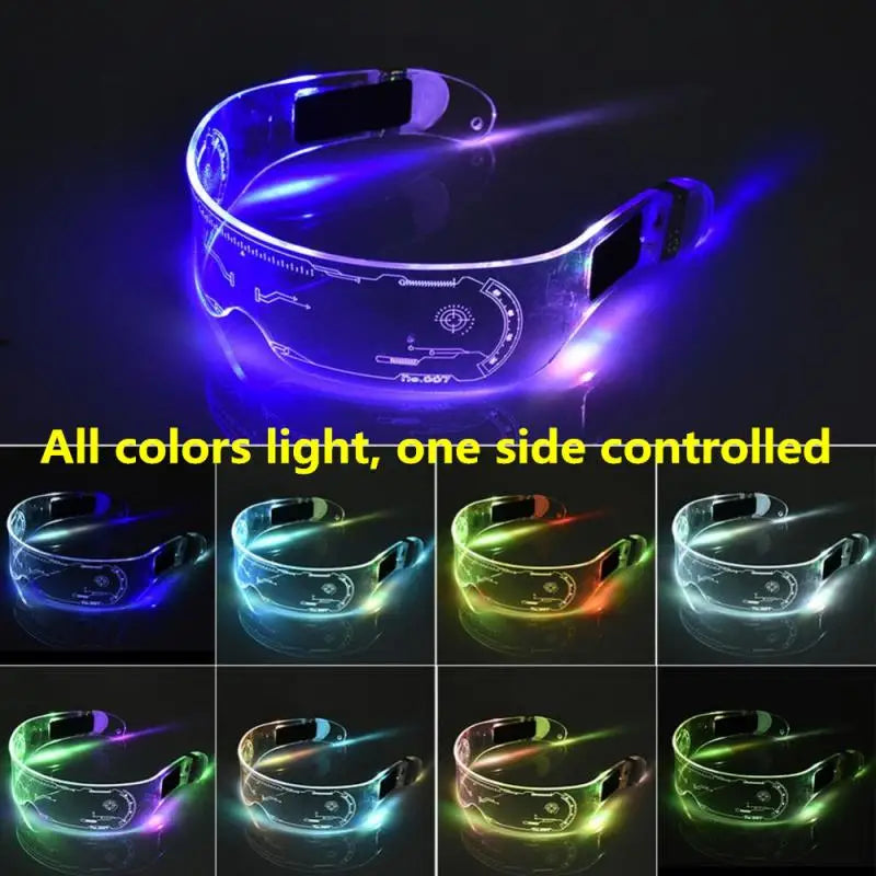 LED Luminous Glasses-Electronic Visor Eyeglasses Fashion NetClub