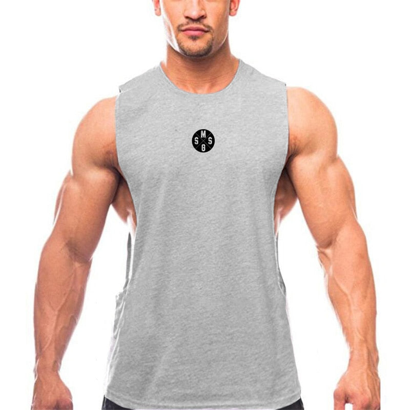 Men Open Side Sleeveless T-Shirt T-Shirt Fashion NetClub