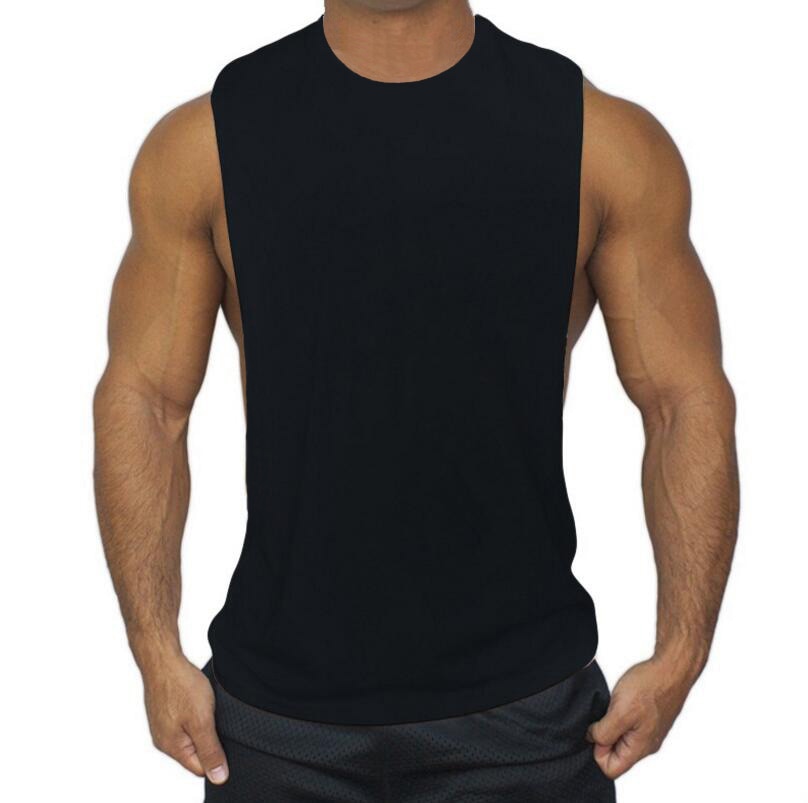 Men Open Side Sleeveless T-Shirt