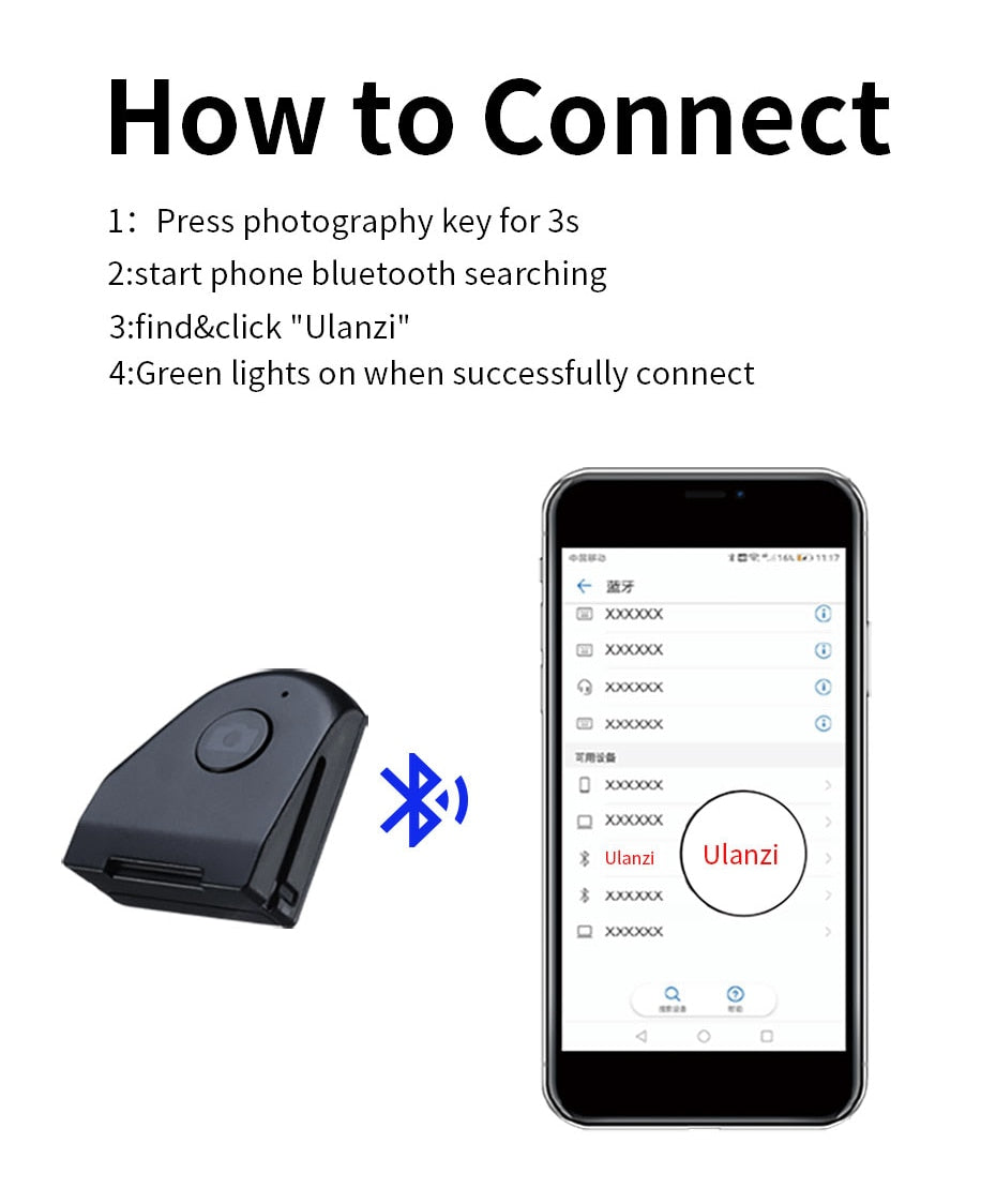 Bluetooth Smartphone Selfie Booster