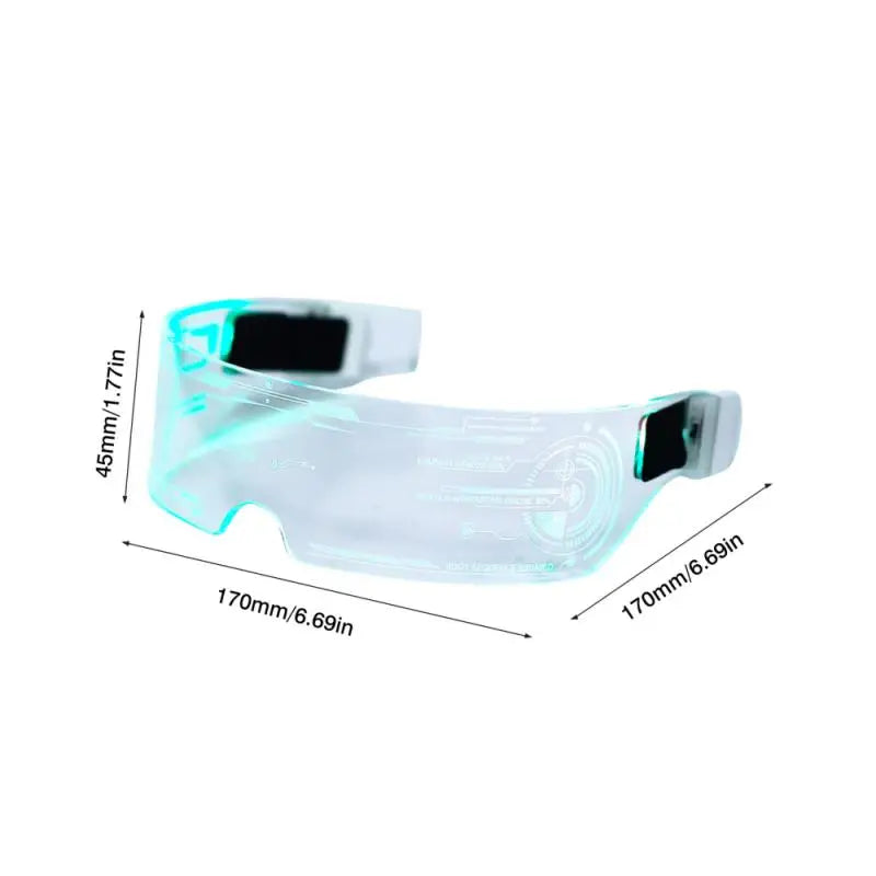 LED Luminous Glasses-Electronic Visor Eyeglasses Fashion NetClub