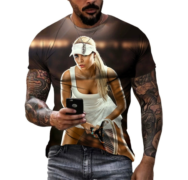 3D Colorful Sport T-Shirt t-shirt Fashion NetClub