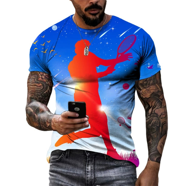 3D Colorful Sport T-Shirt t-shirt Fashion NetClub