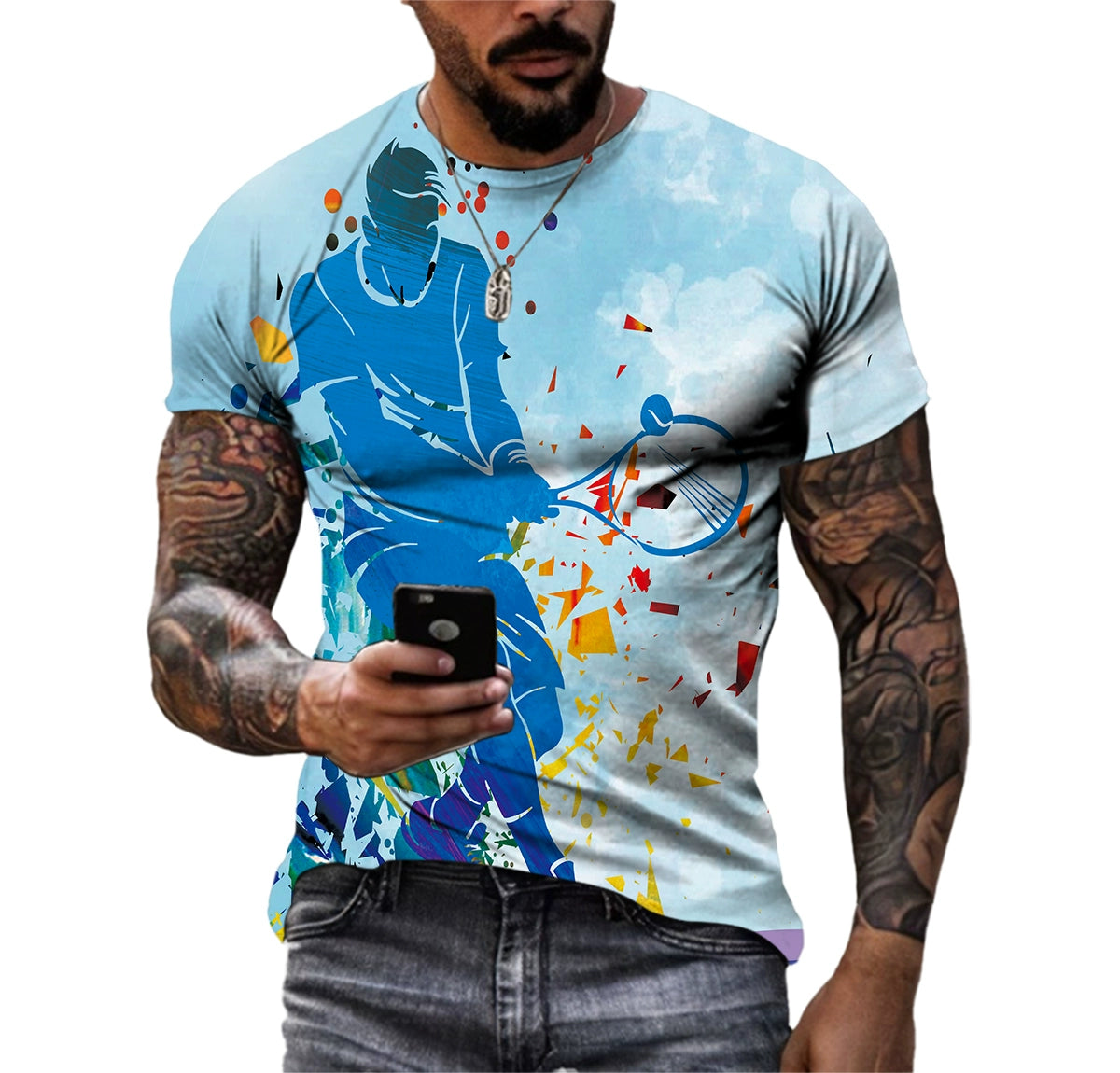 3D Colorful Sport T-Shirt t-shirt Fashion NetClub