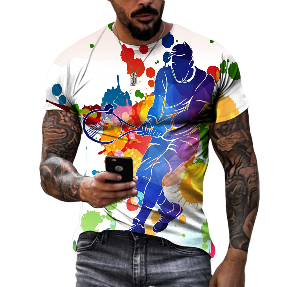 3D Colorful Sport T-Shirt t-shirt Fashion NetClub