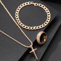 Men's Layered Chain Necklace Set