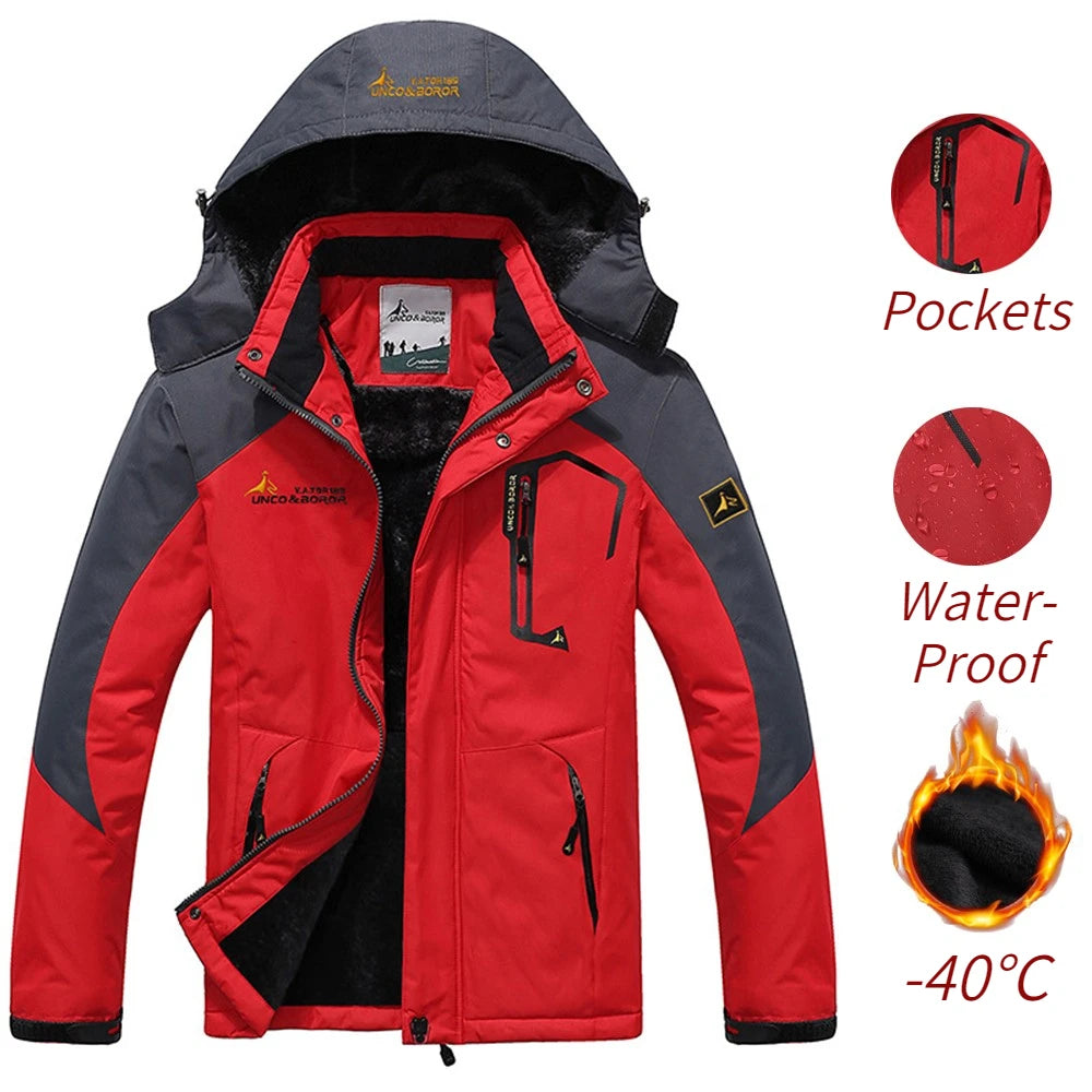 Winter Windproof Hooded Jacket