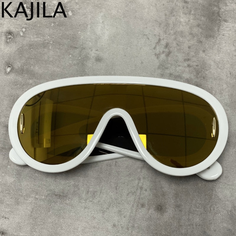 Oversized Wave Mask One-Piece Sunglasses Sunglasses Fashion NetClub