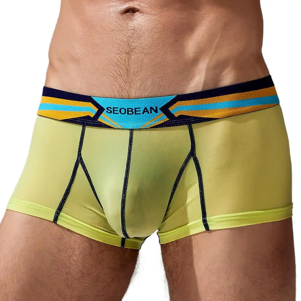 Men Silk Breathable Boxer