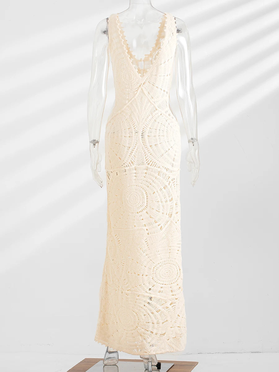 Clara Crochet Maxi Dress