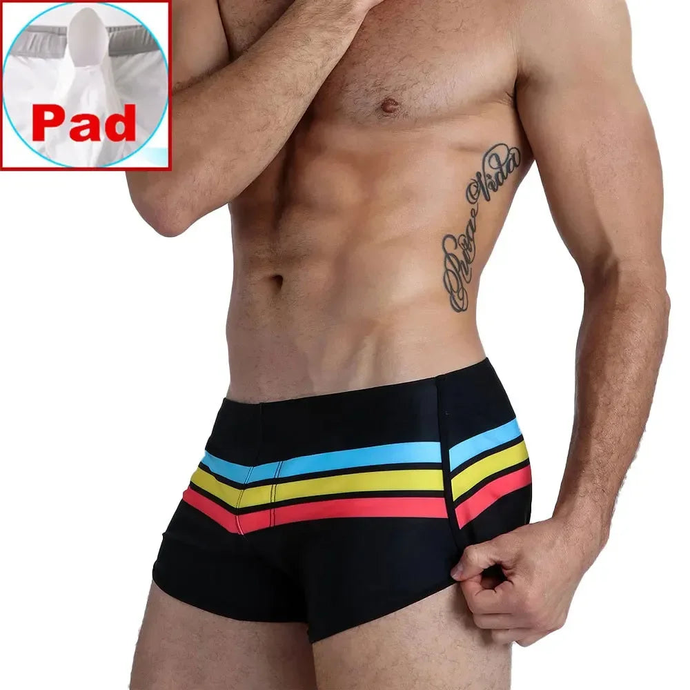 Men's Trunks Strip Swimsuit
