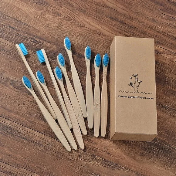 Mixed Color Bamboo Toothbrush
