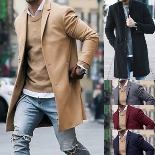 Slim Long Cotton Coat