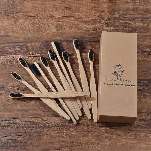 Mixed Color Bamboo Toothbrush
