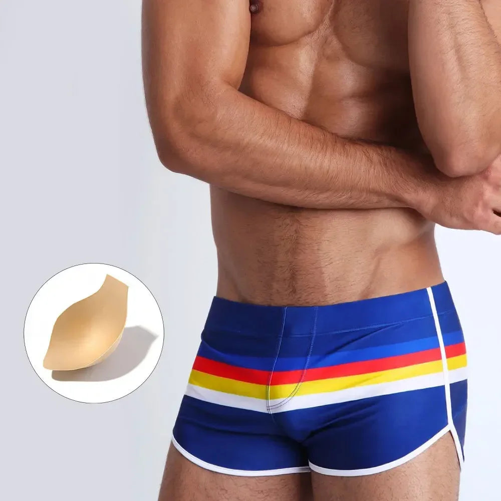 Men's Trunks Strip Swimsuit