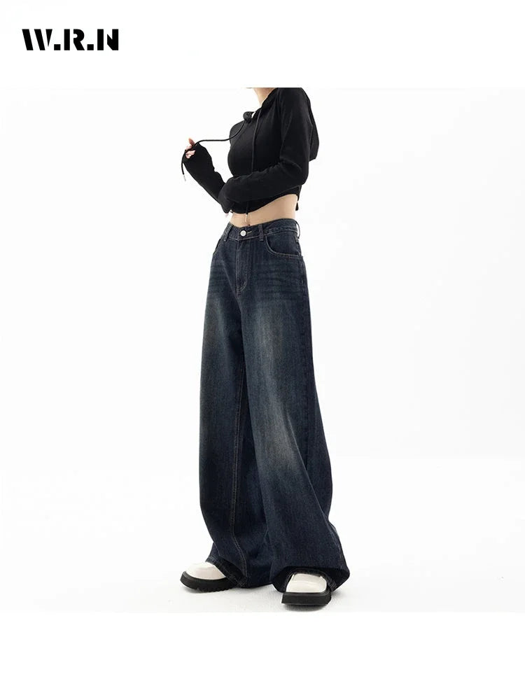 Y2K Blue Baggy Denim Trousers
