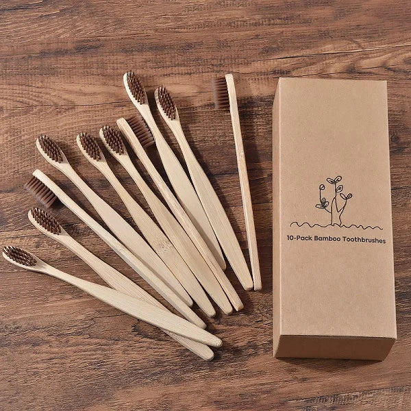 Mixed Color Bamboo Toothbrush