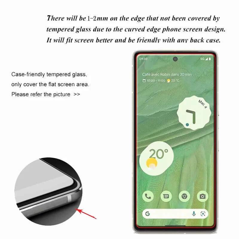 6-in-1 Tempered Glass For Google Pixel