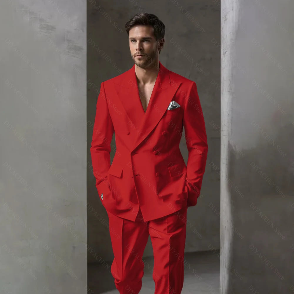 Men’s Peak Lapel Suit Set