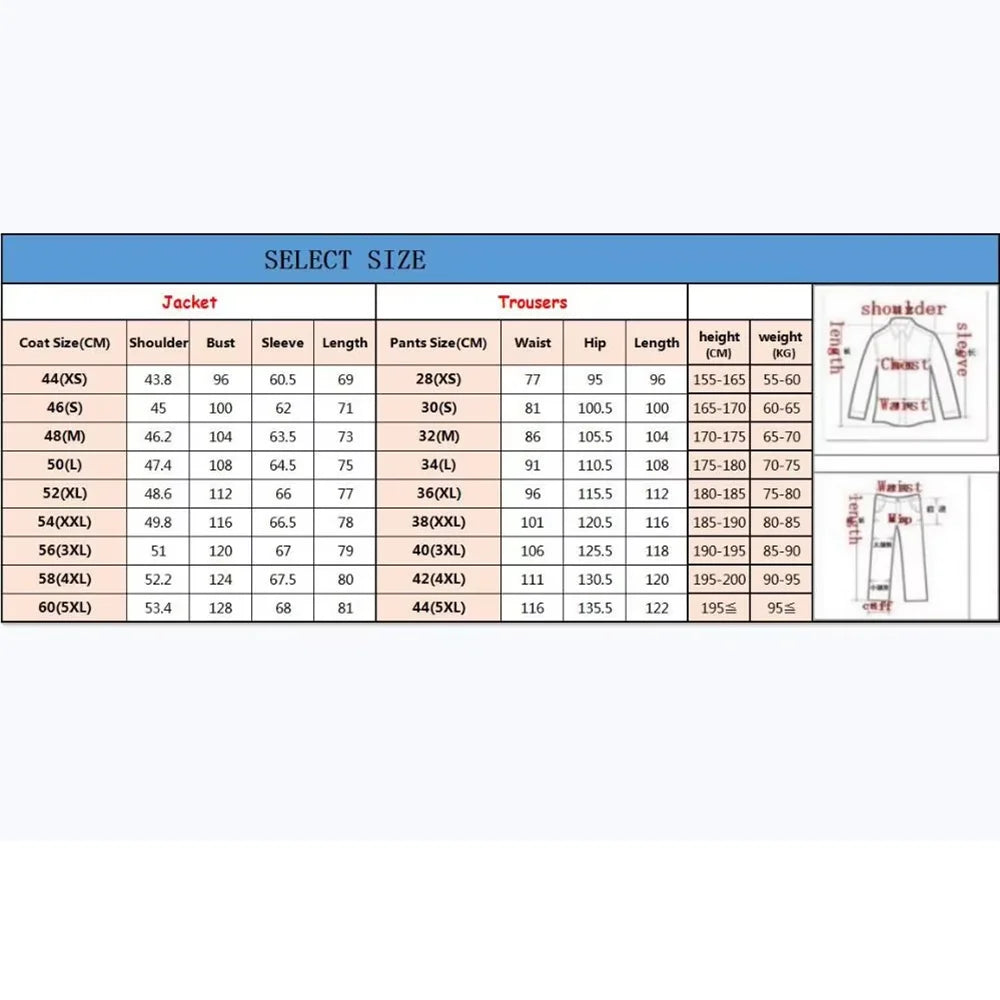 Men’s Peak Lapel Suit Set