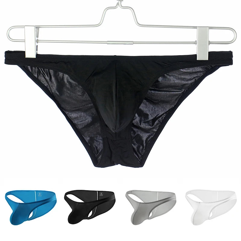 Low Waist Ice Silk Briefs Briefs Fashion NetClub