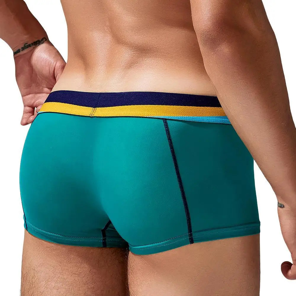 Men Silk Breathable Boxer Underwear Fashion NetClub