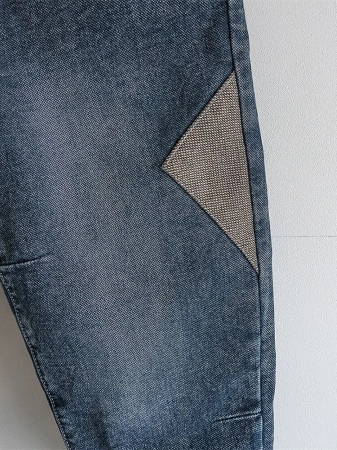 Loose Denim Drawstring Jeans