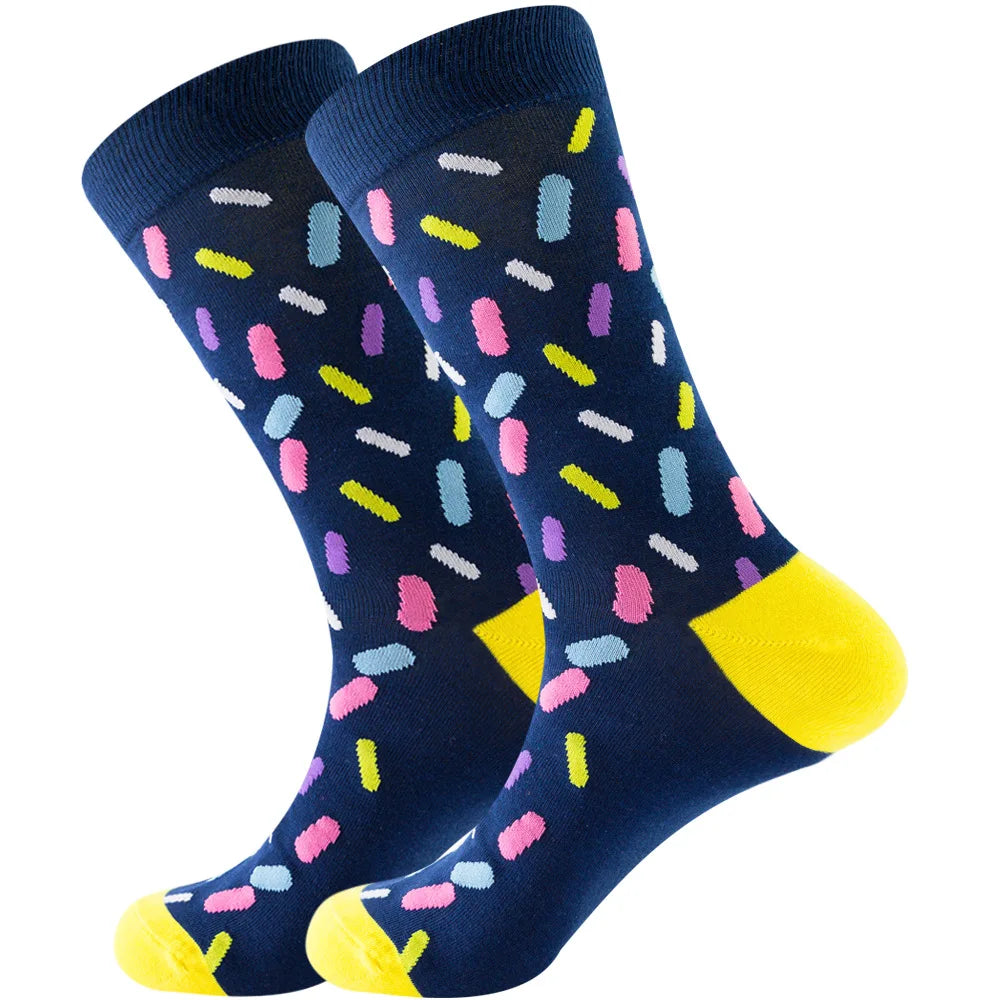 Colorful Striped Cotton Socks Socks Fashion NetClub