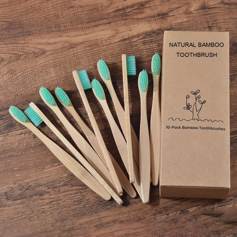 Mixed Color Bamboo Toothbrush