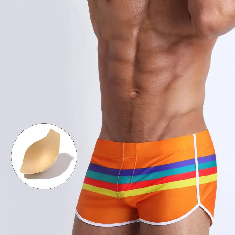 Men's Trunks Strip Swimsuit