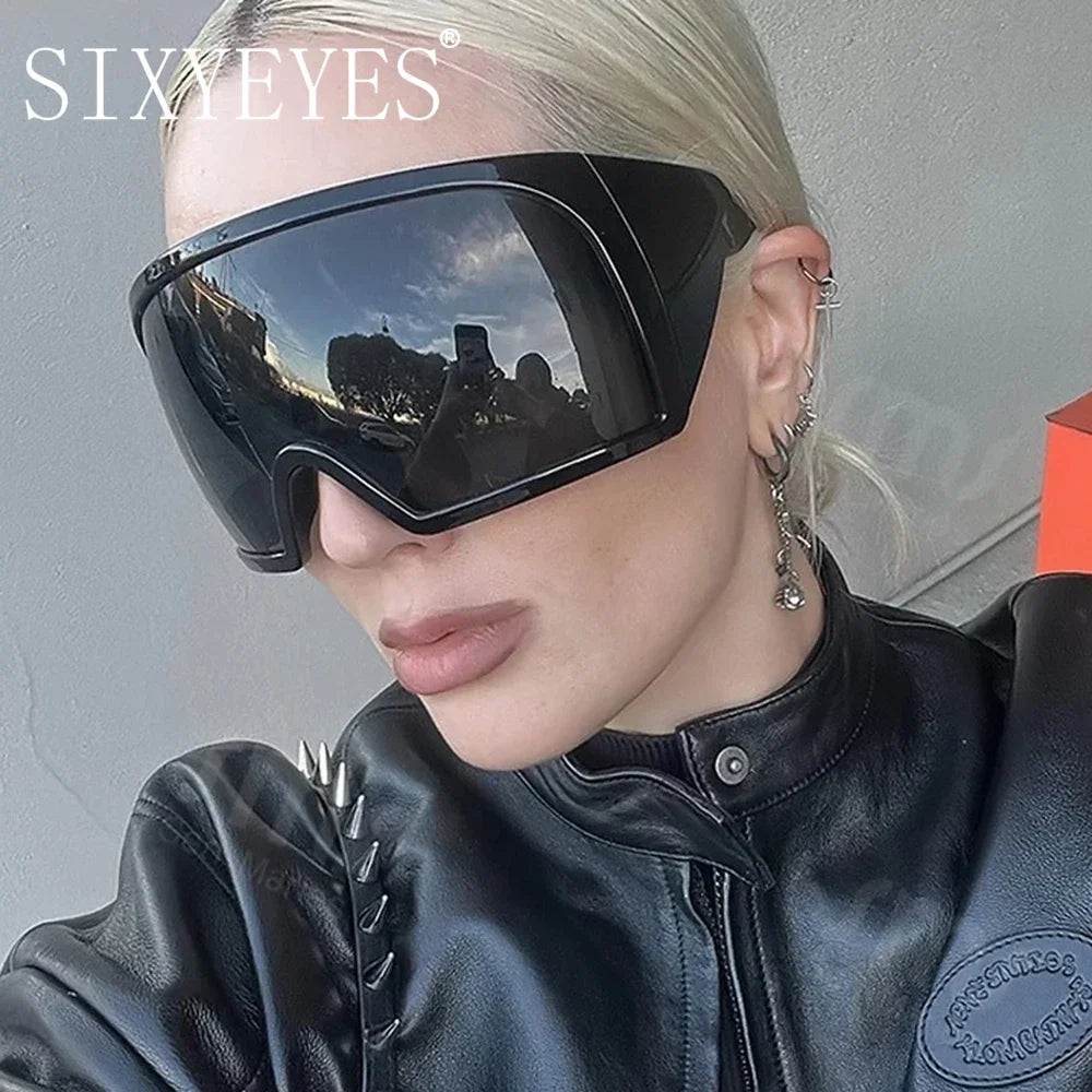 Oversized Goggle Style Sunglasses Sunglasses Fashion NetClub