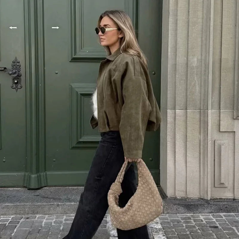 Vintage Vibe Bomber Jacket