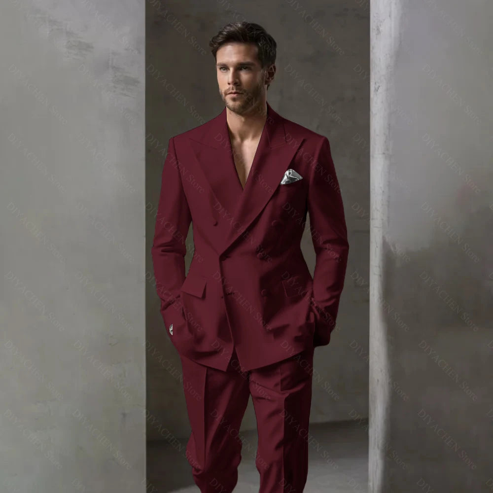 Men’s Peak Lapel Suit Set