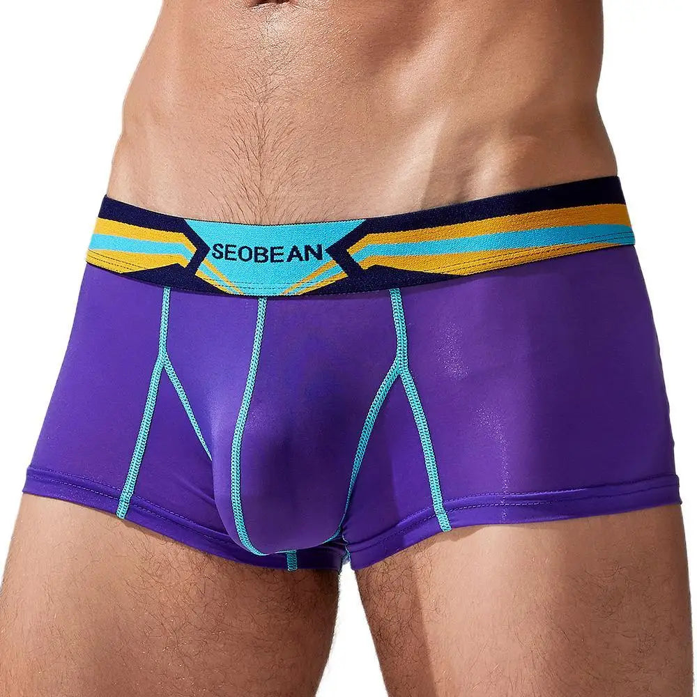 Men Silk Breathable Boxer