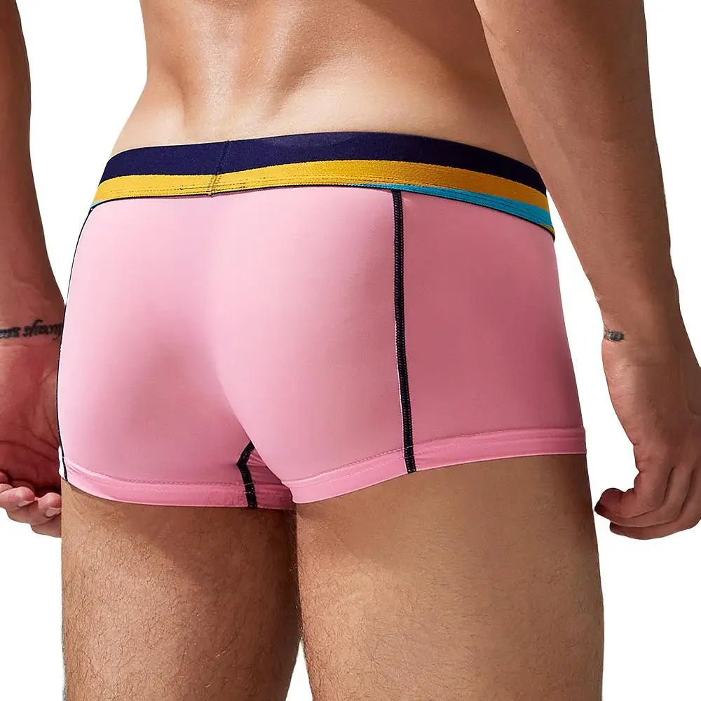 Men Silk Breathable Boxer Underwear Fashion NetClub