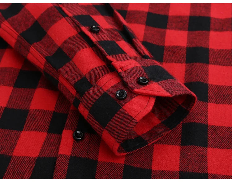 Men's Slim-fit Plaid Shirt Shirt Fashion NetClub