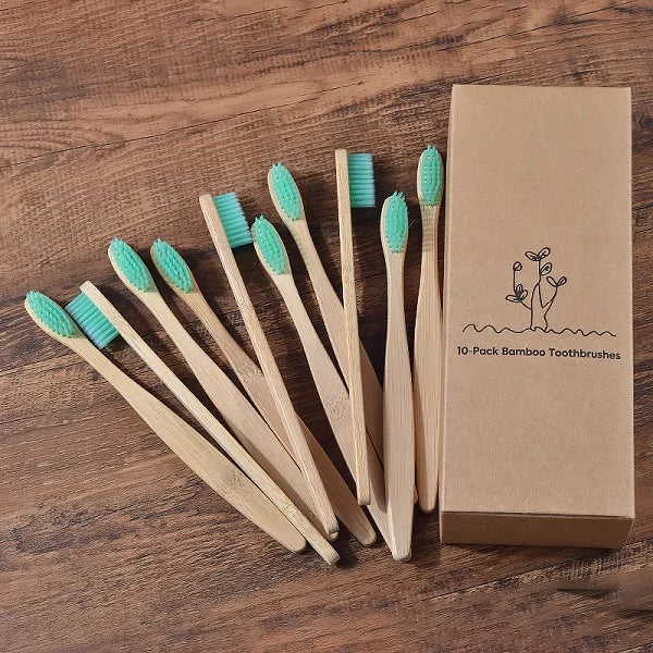 Mixed Color Bamboo Toothbrush